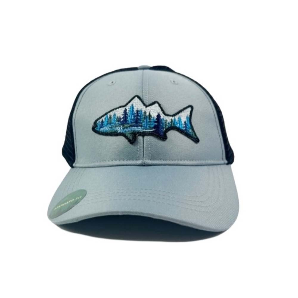 Telluride Clothing Snapback Mesh Fish Forest Logo Hat NWT